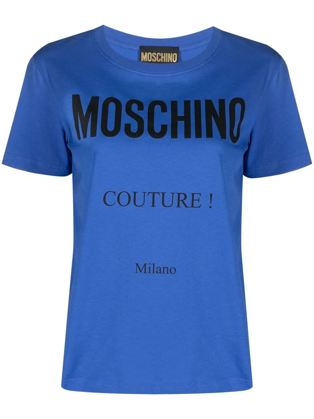 

Moschino playera con logo estampado - Azul