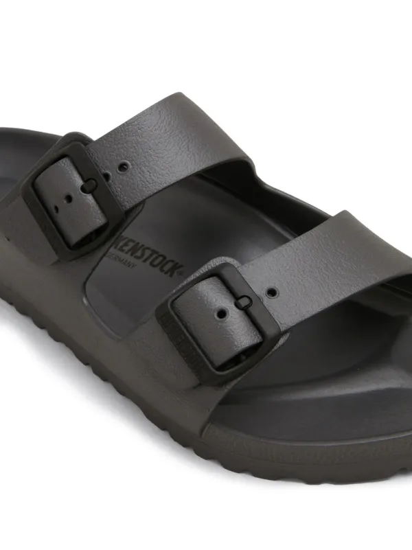 Birkenstock logo-debossed double-strap Slides | Black | FARFETCH display picture 1