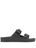 Birkenstock logo-debossed double-strap slides - Black
