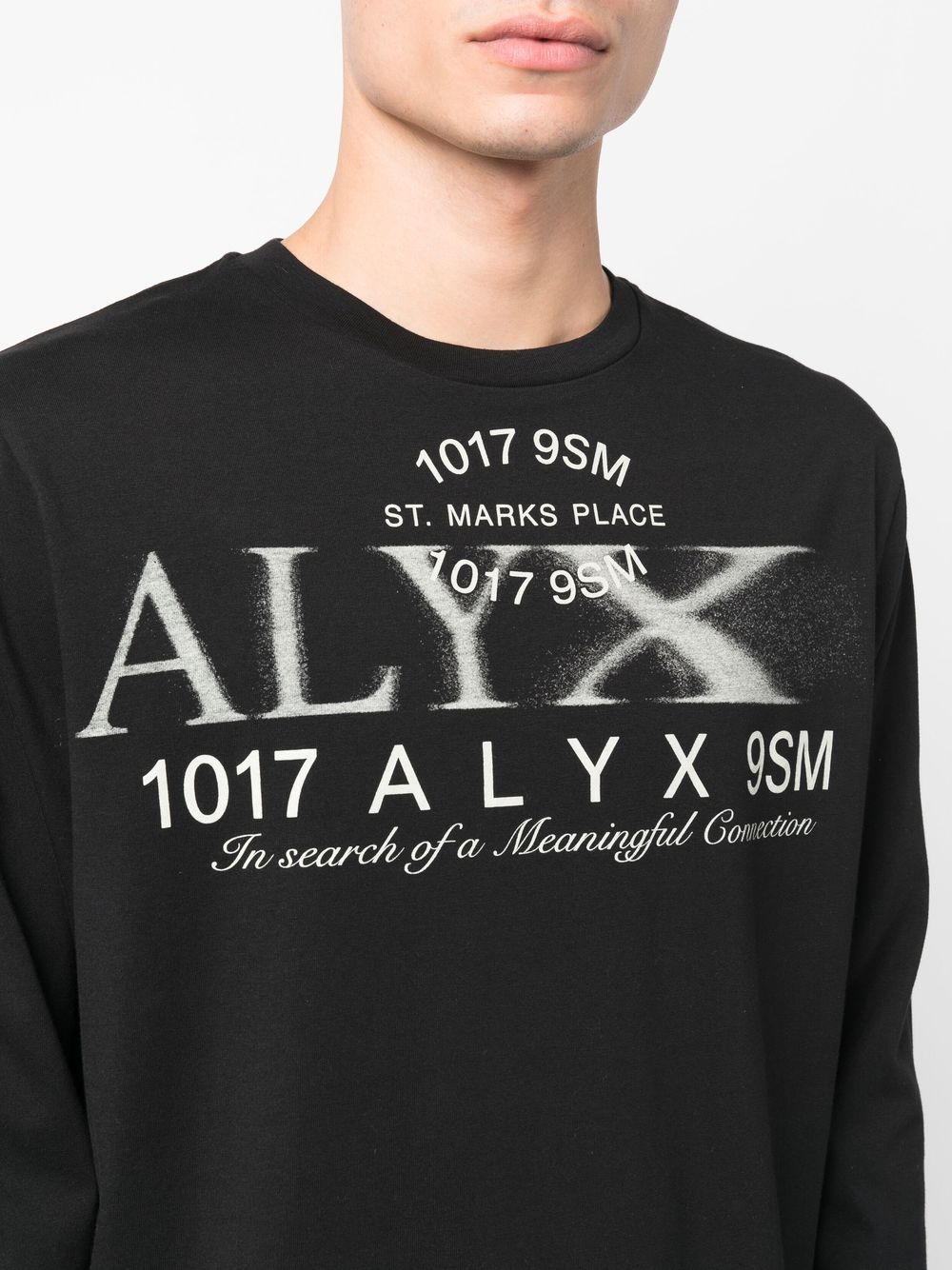 Shop Alyx Graphic Logo-print Sweatshirt In 黑色