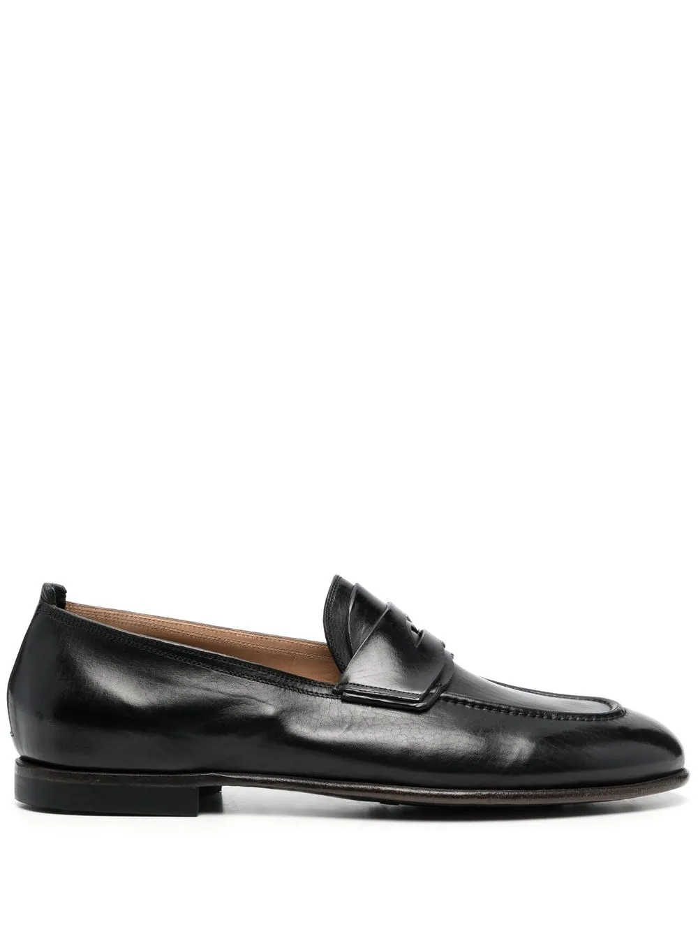 

Silvano Sassetti polished-finish leather loafers - Black