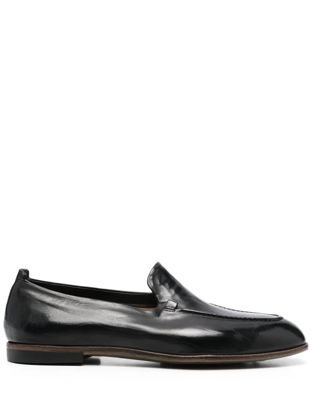 

Silvano Sassetti polished-finish leather loafers - Black