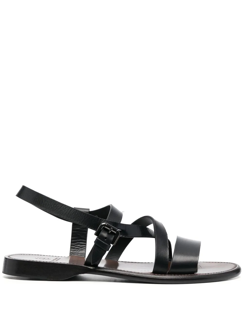 

Silvano Sassetti crossover-strap leather sandals - Black