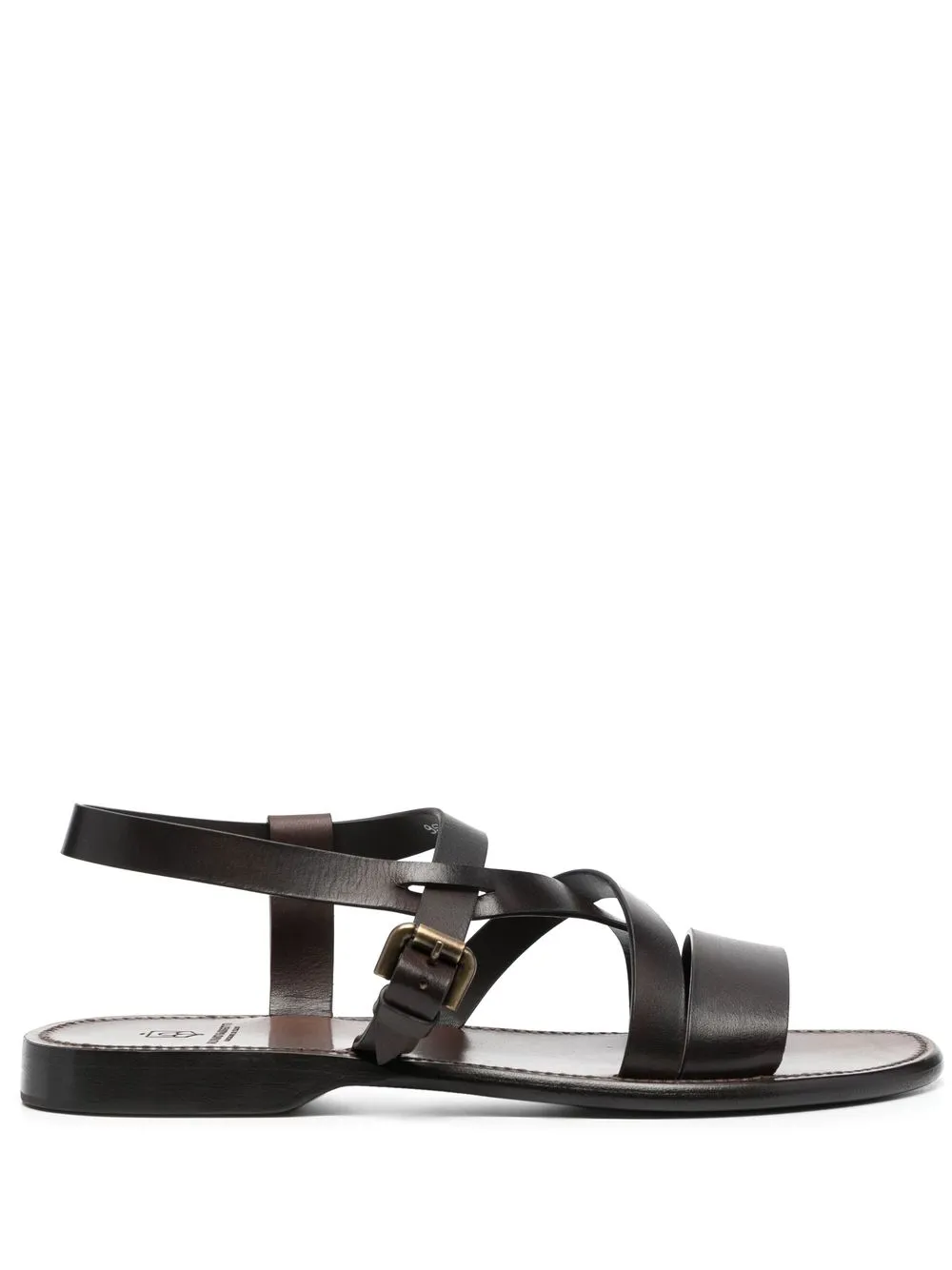 

Silvano Sassetti crossover-strap leather sandals - Brown