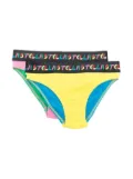 Stella McCartney Kids two-set Colourblock Cotton Brief Set - Yellow