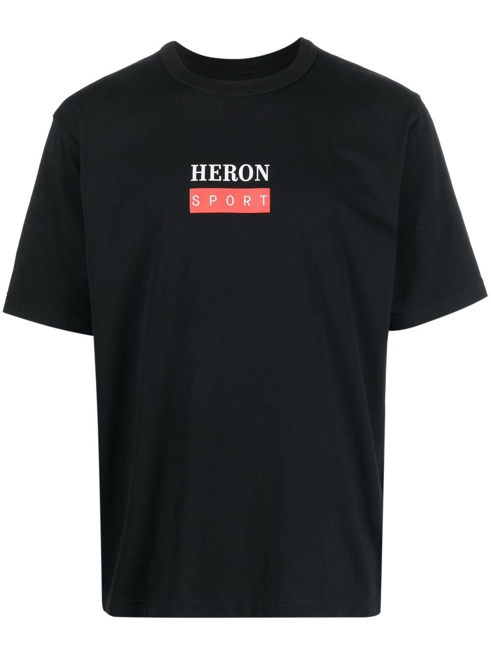 heron preston t-shirt en coton à logo imprimé - noir