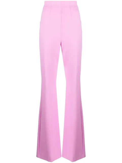 Sportmax dart-detail flared trousers