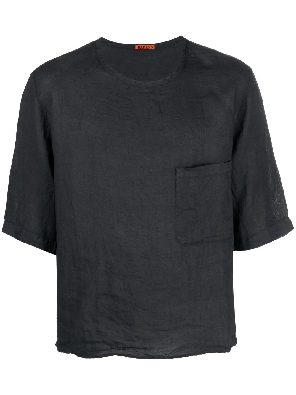 

Barena chest-pocket linen/flax T-shirt - Grey