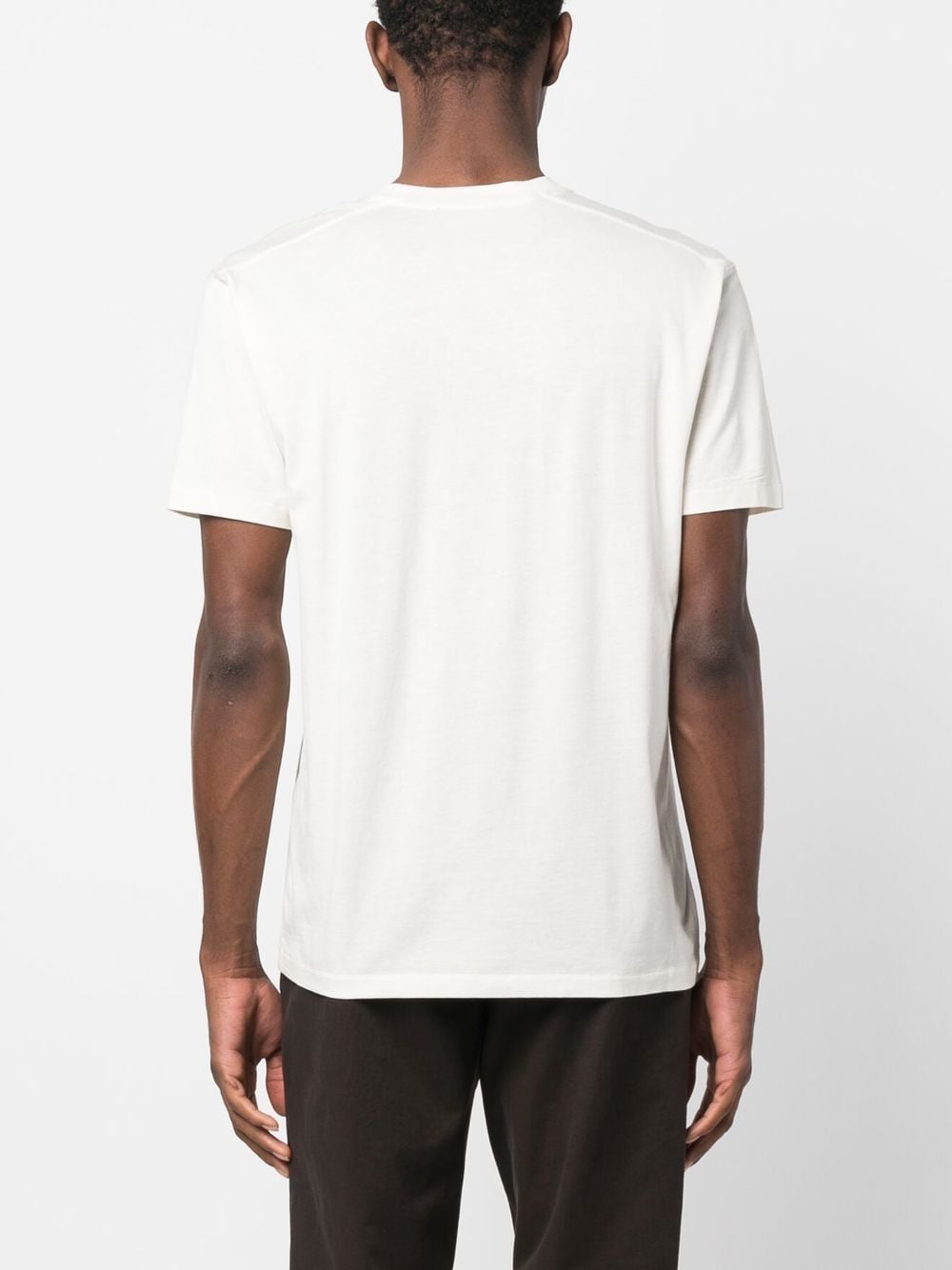 Shop Tom Ford Round-neck Short-sleeve T-shirt In Neutrals