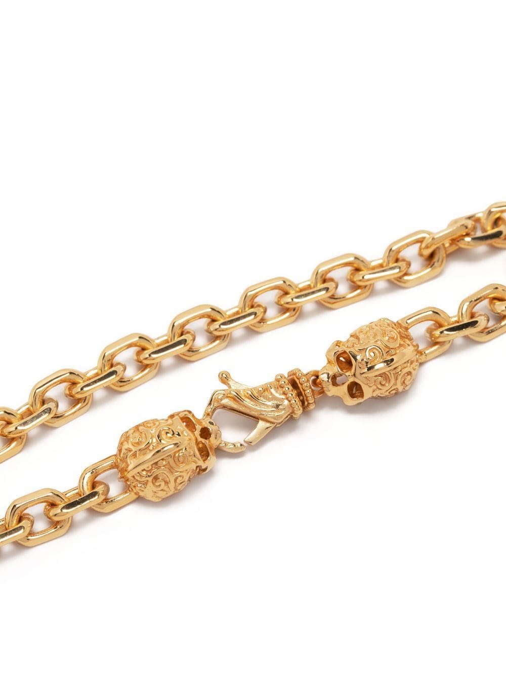 Shop Emanuele Bicocchi Chain-link Arabesque Bracelet In Gold
