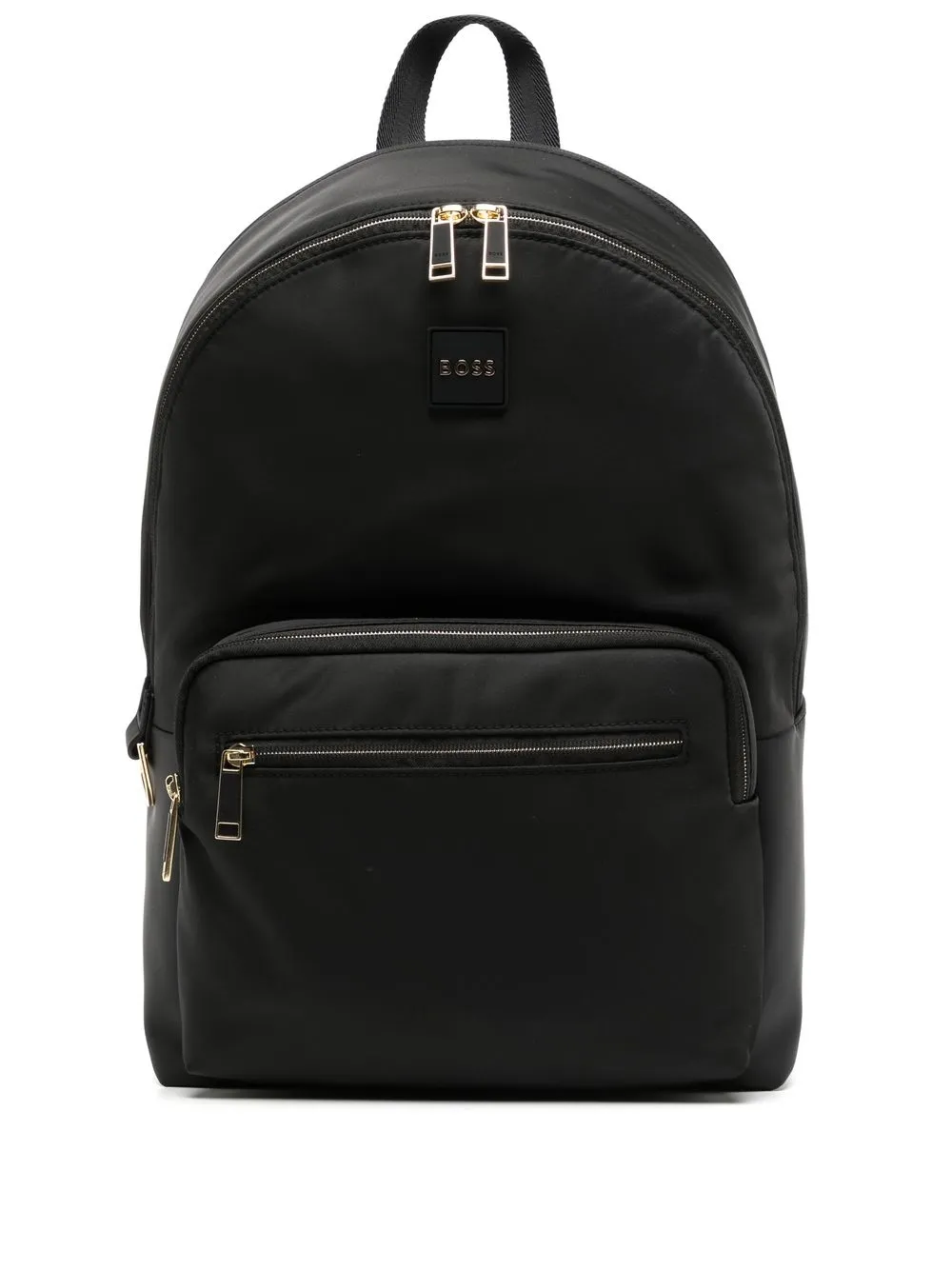 

BOSS logo-plaque backpack - Black