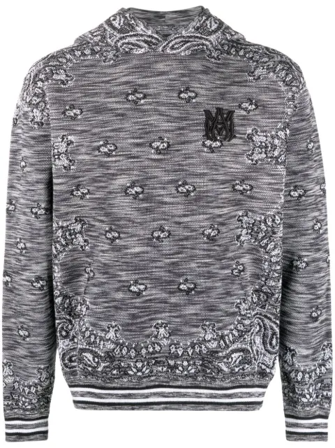 AMIRI logo-patch pullover hoodie