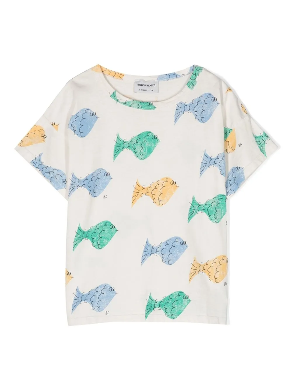 

Bobo Choses Pisces cartoon-print cotton T-shirt - White