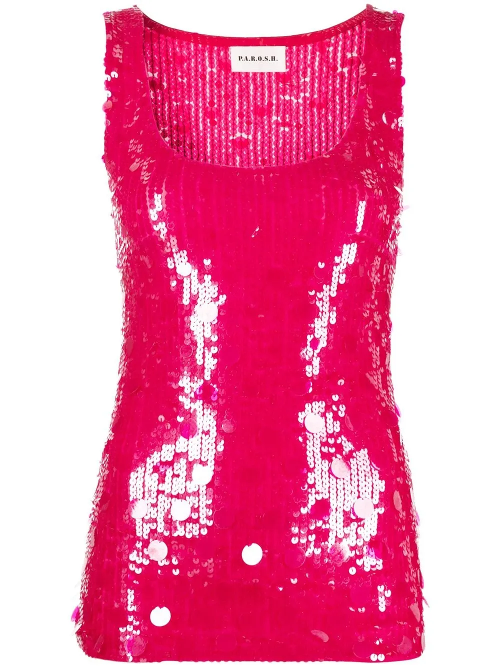 

P.A.R.O.S.H. sequin-embellished top - Pink