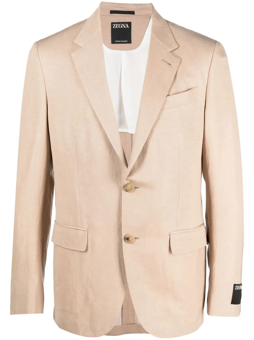 

Zegna blazer con botones - Marrón