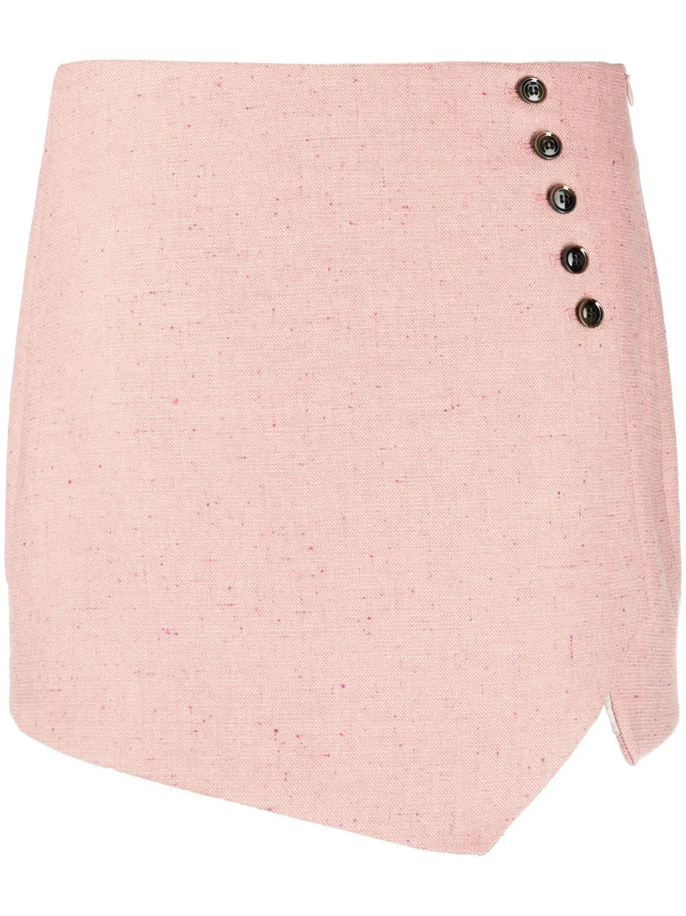 

The Garment decorative-button detail mini skirt - Pink