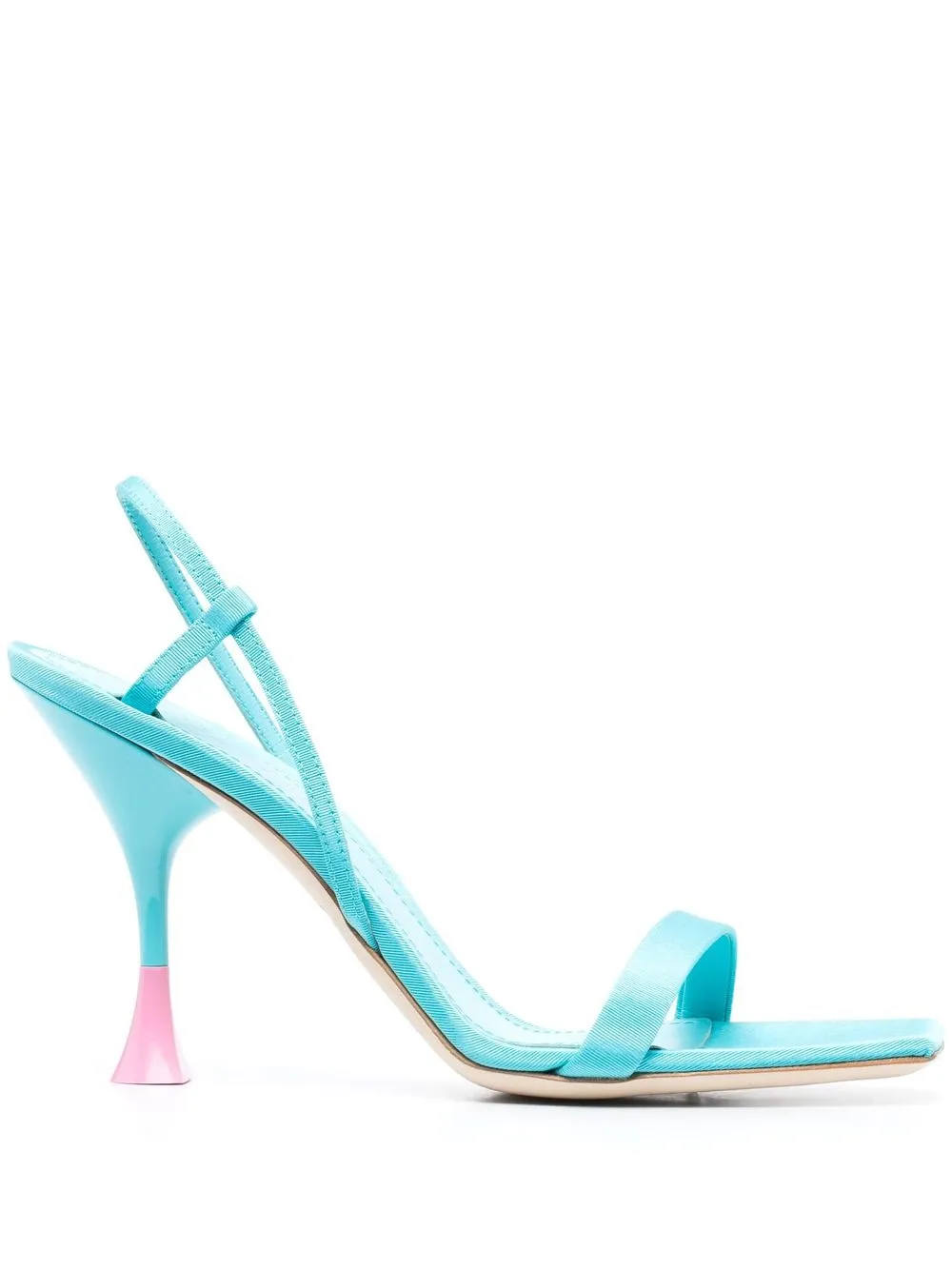 

3juin sculpted-heel sandals - Blue