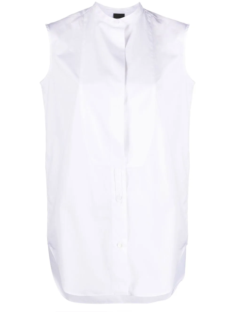 

ASPESI box-pleat detail sleeveless shirt - White