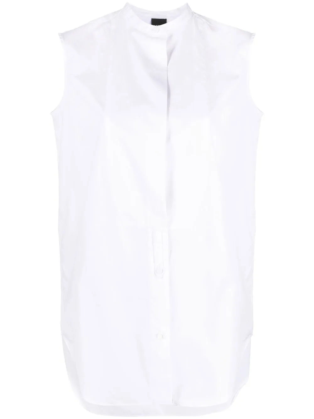 

ASPESI camisa sin mangas con detalle de pliegues - Blanco