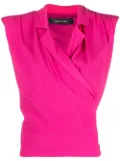 Federica Tosi shoulder pad tank top - Pink