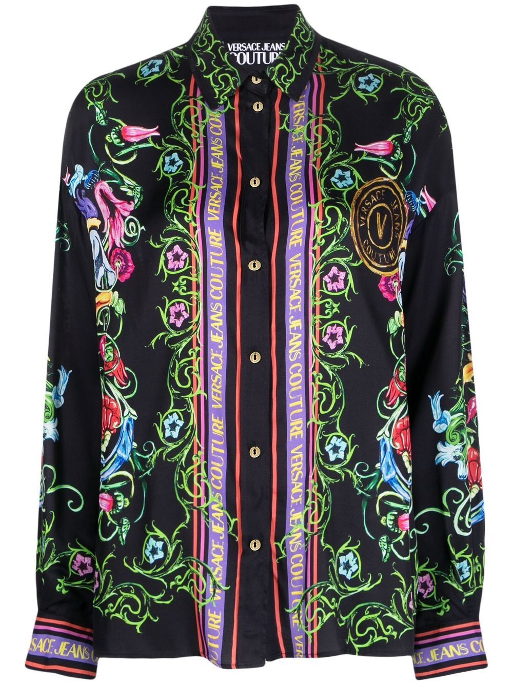 Versace Jeans Couture Black Garden Shirt