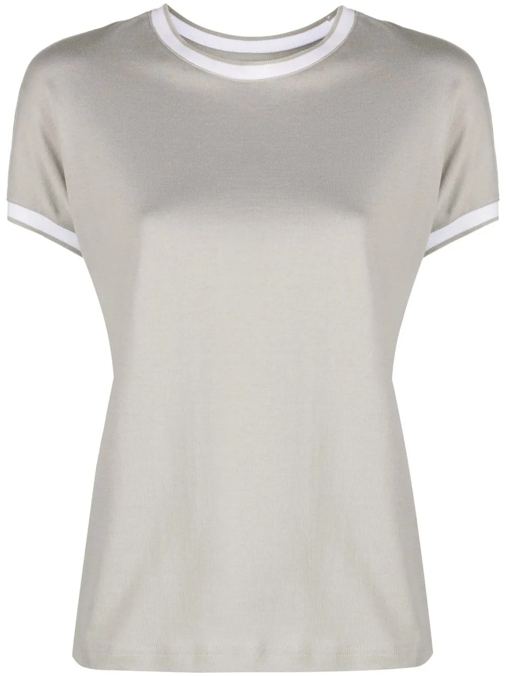 

Eleventy fine-knit crew-neck T-shirt - Neutrals