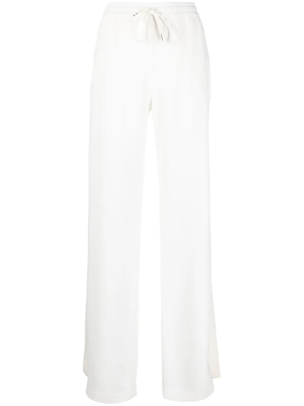 

Nº21 elasticated-waistband straight-leg trousers - White