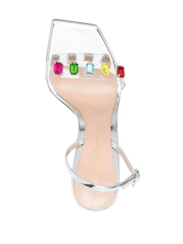 Gianvito Rossi Ribbon Candy 105mm ビジュートリム サンダル