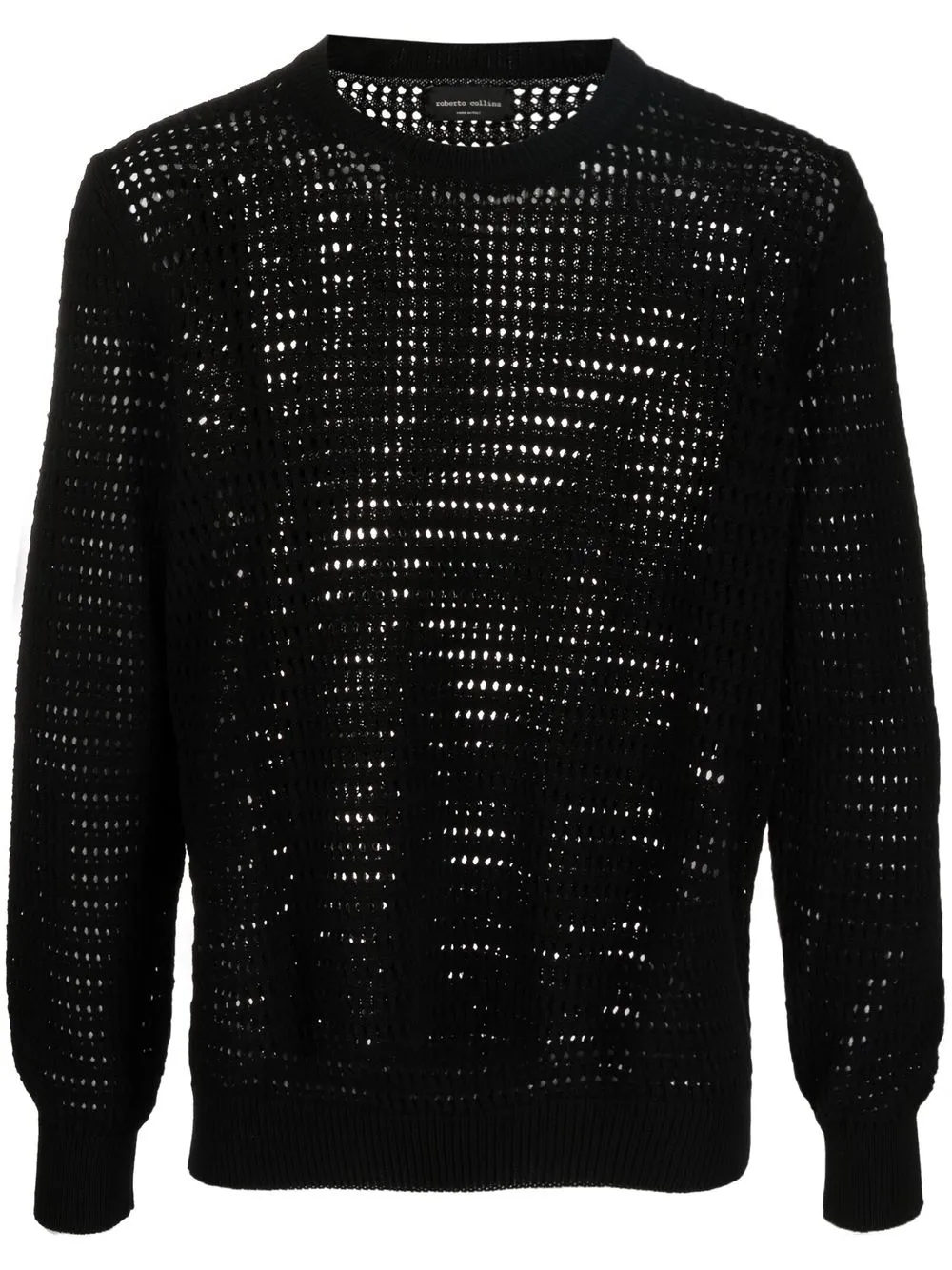 

Roberto Collina open-knit cotton jumper - Black