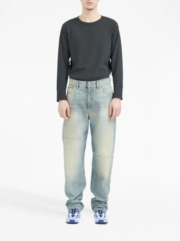MM6 Maison Margiela ミッドライズ ワイドジーンズ - Farfetch