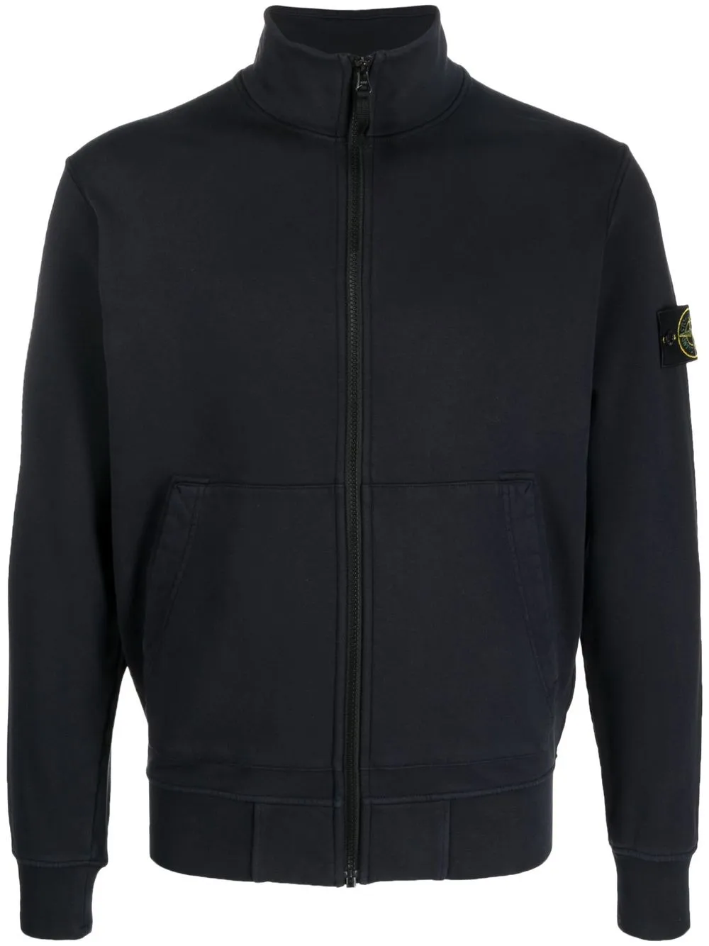 

Stone Island zip-up cotton cardigan - Blue