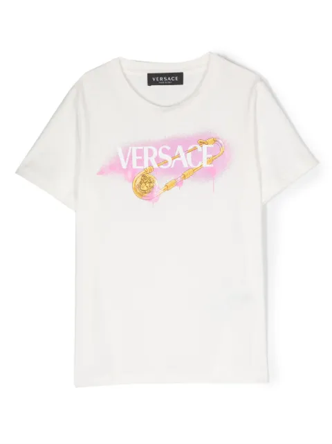 Versace Kids logo-print cotton T-shirt