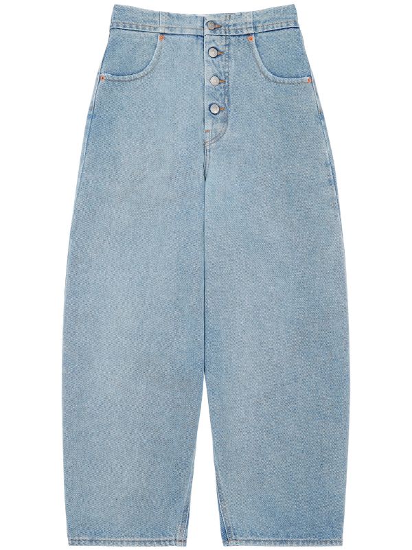 MM6 Maison Margiela button-fly straight-leg Jeans - Farfetch