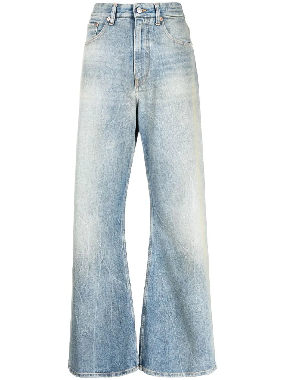 MM6 Maison Margiela high-rise wide-leg Jeans - Farfetch