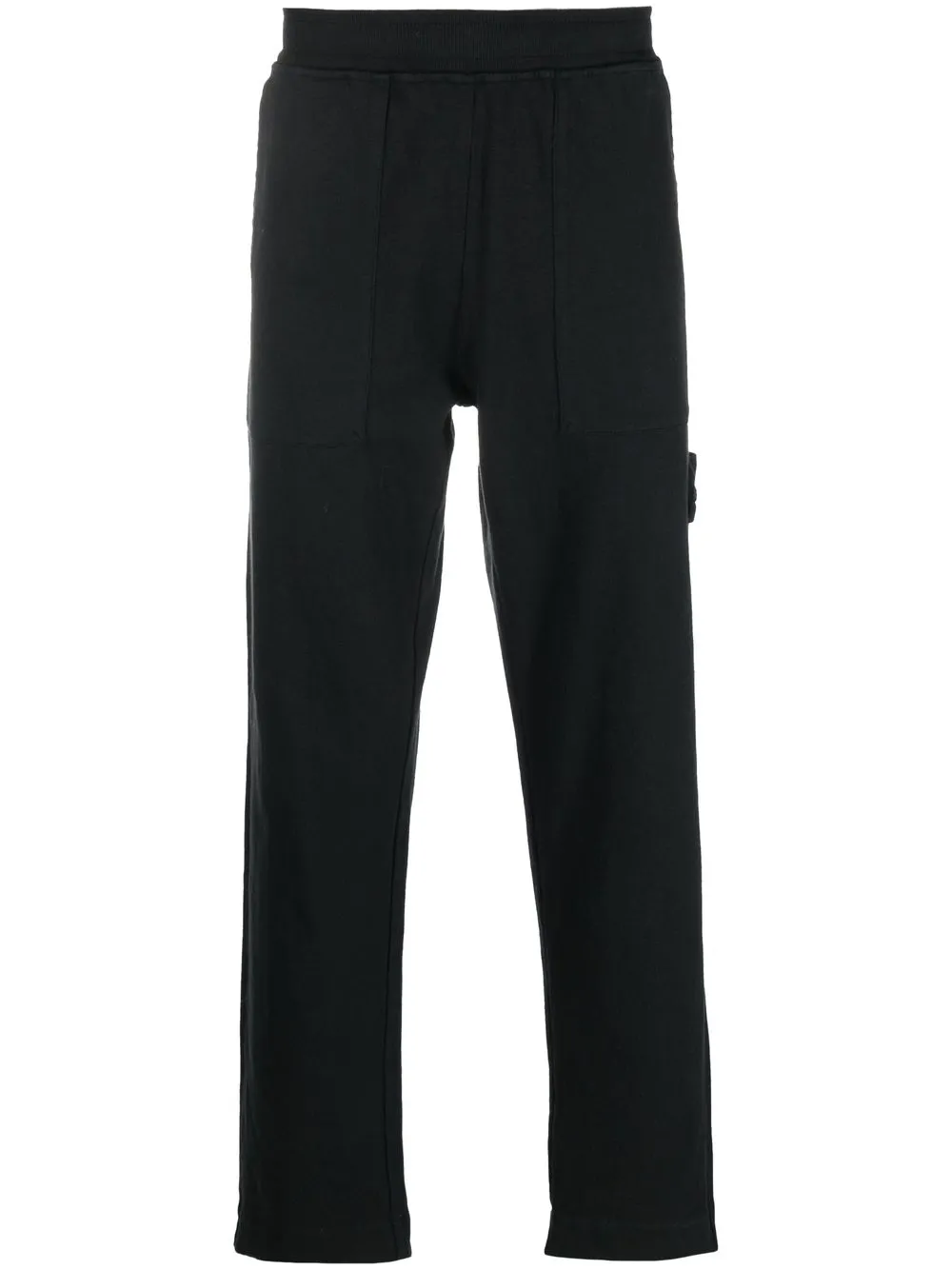 

Stone Island Compass-patch straight-leg trousers - Black