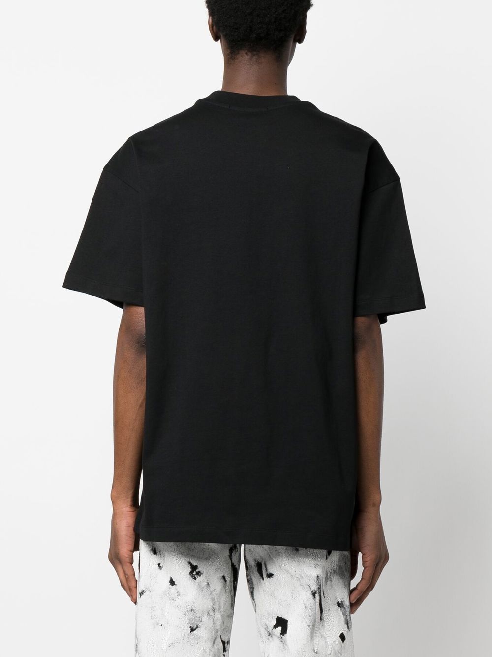 Shop Msgm Logo-print T-shirt In Black