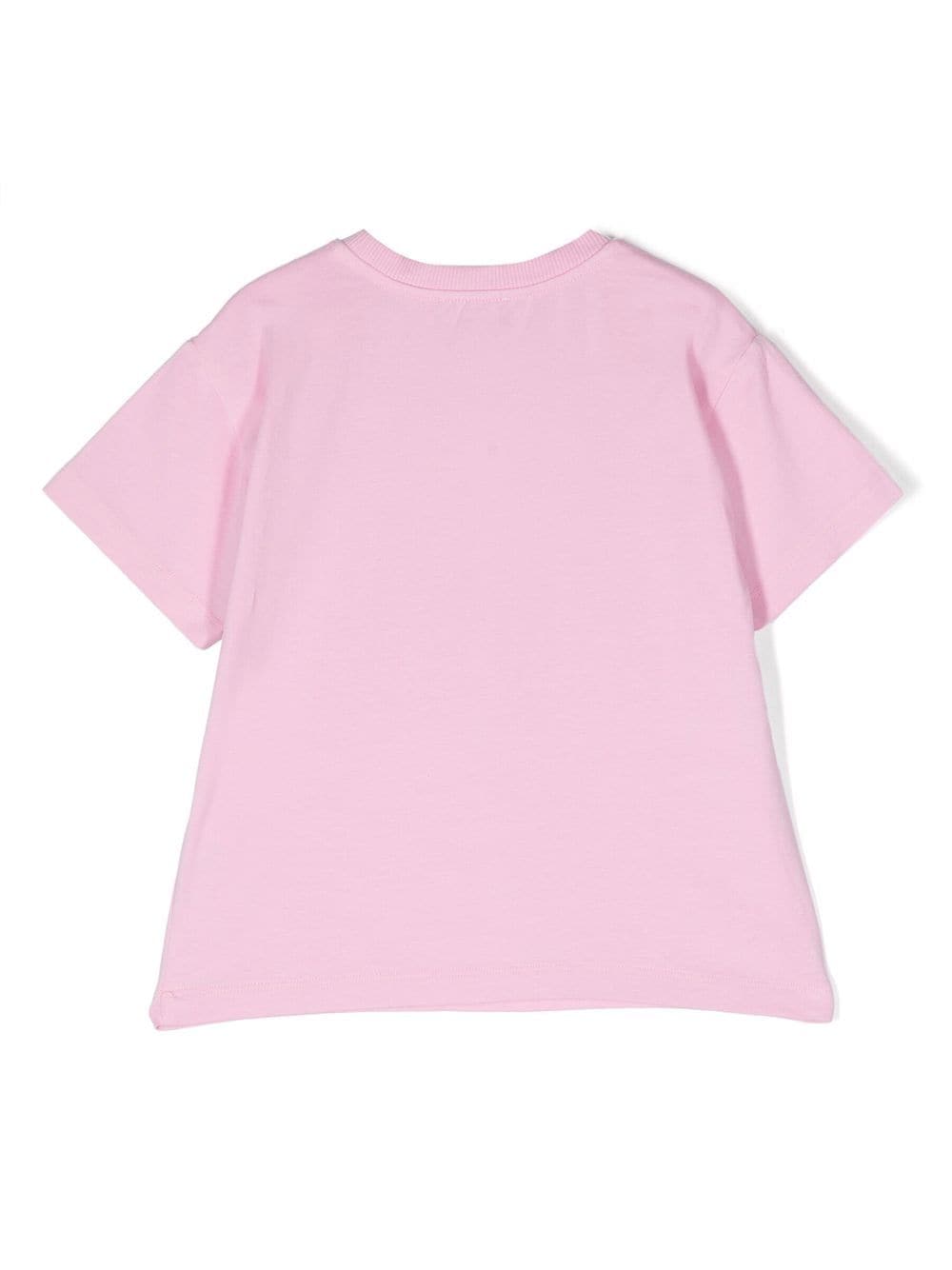Shop Moschino Teddy Bear Motif T-shirt In Pink