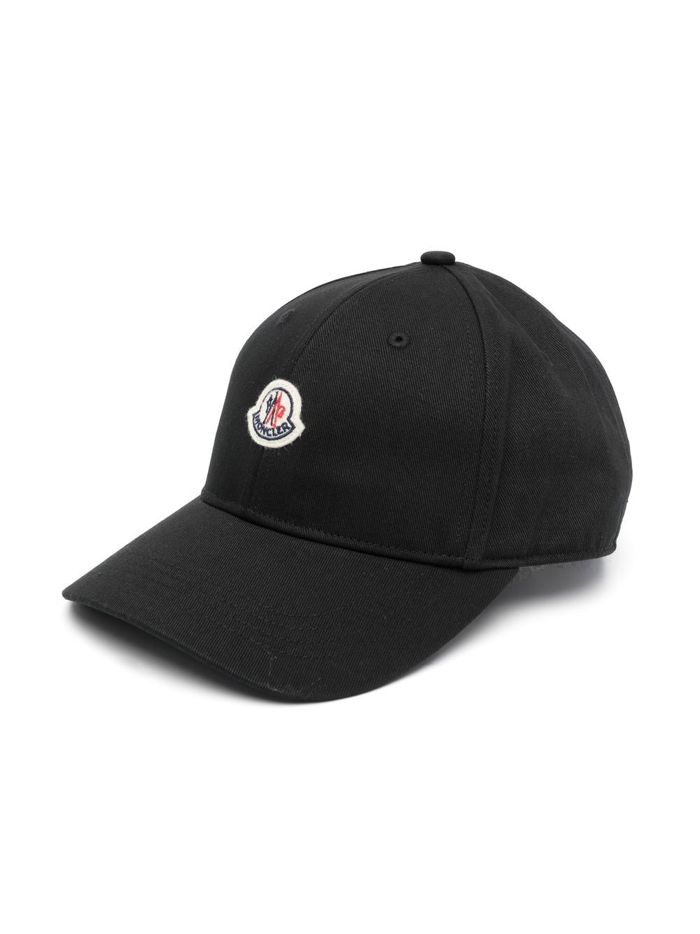 

Moncler Enfant logo-patch cotton cap - Black