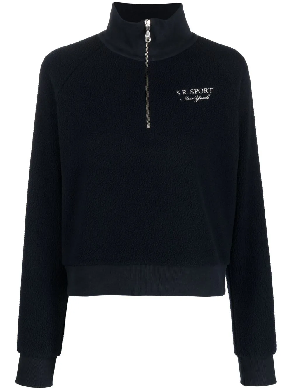 

Sporty & Rich half-zip fleece sweatshirt - Blue