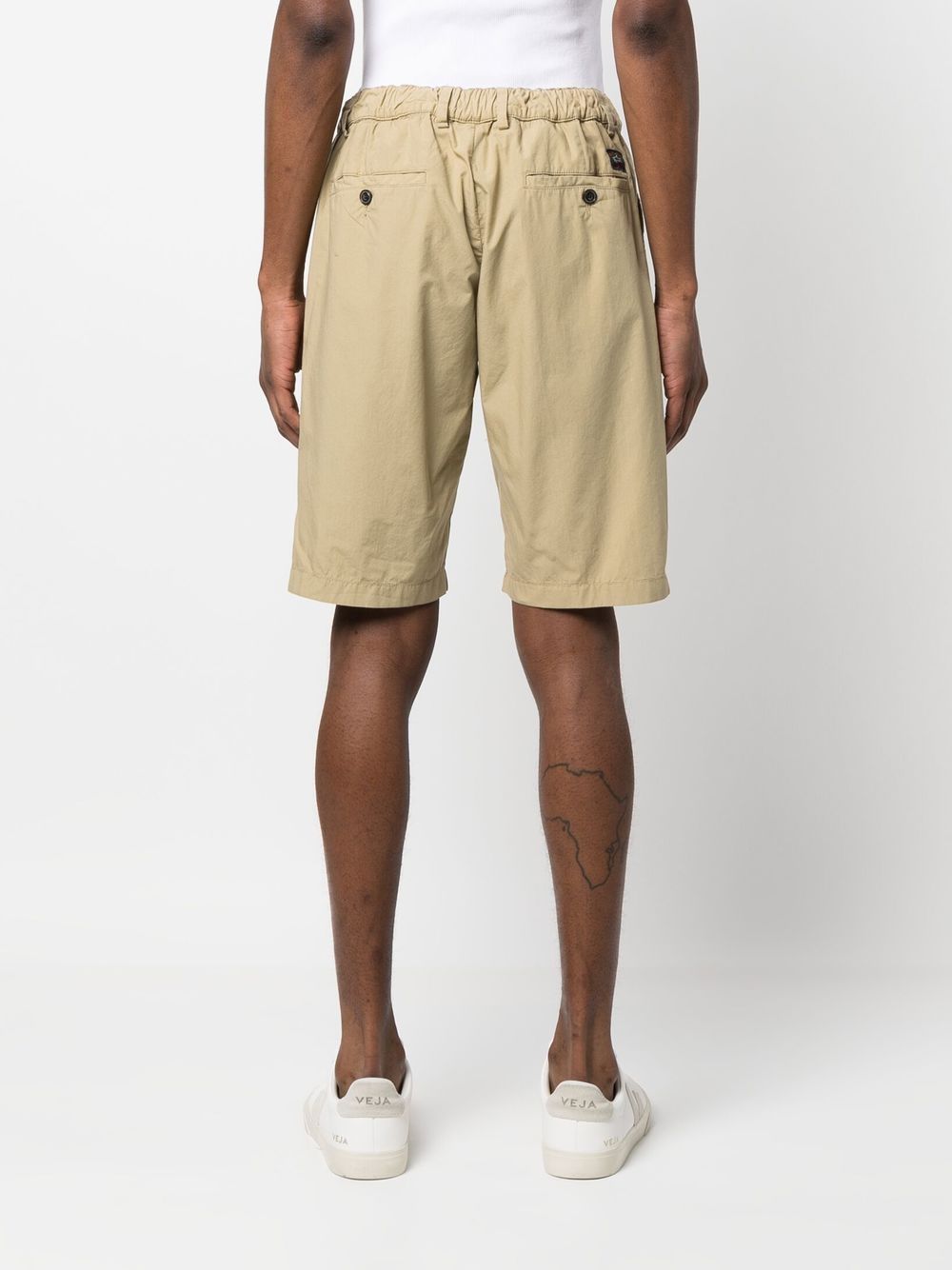 Paul & Shark Chain-link Chino Shorts In Neutrals | ModeSens