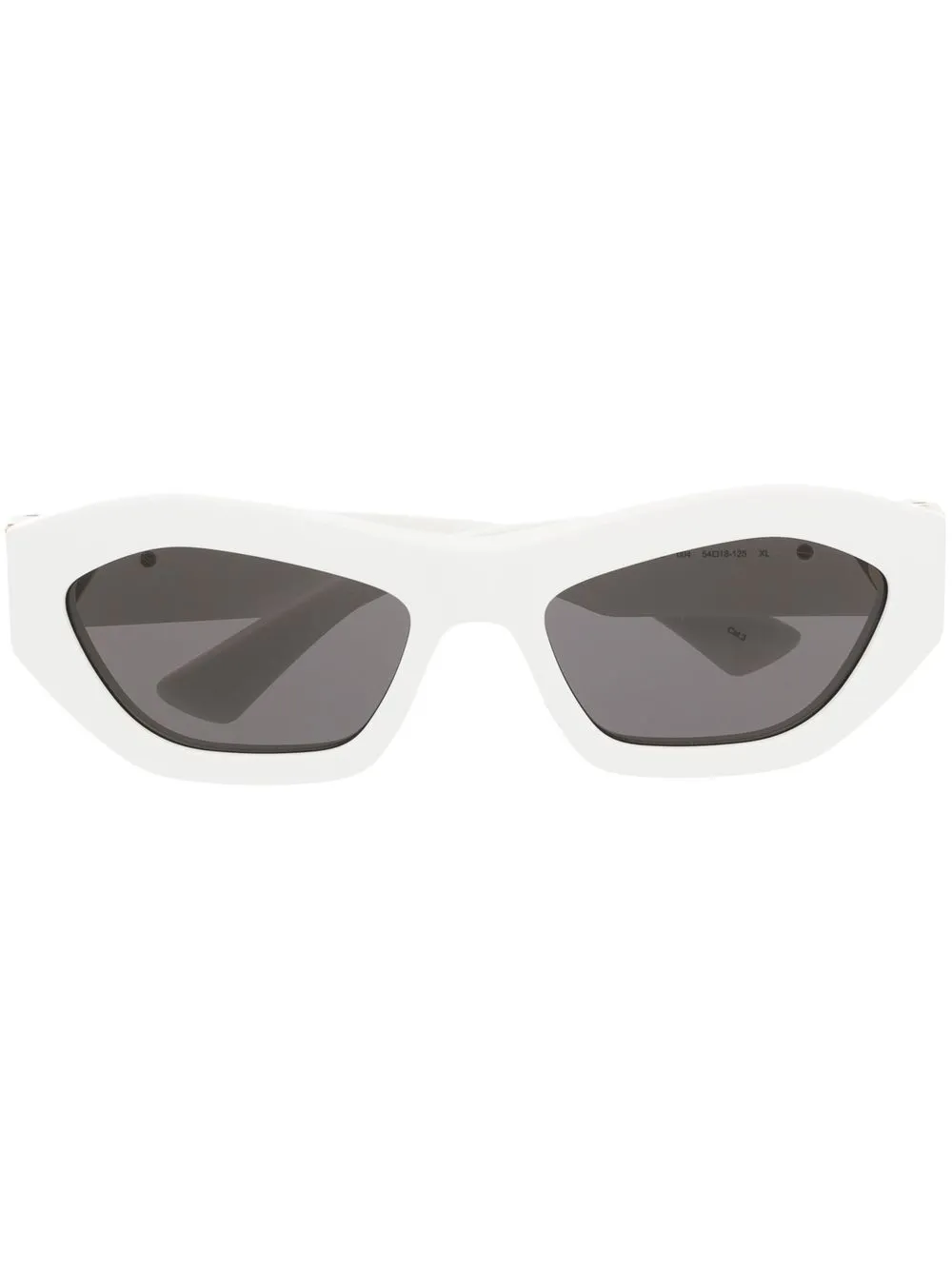 

Bottega Veneta Eyewear cat-eye triangle-logo sunglasses - White