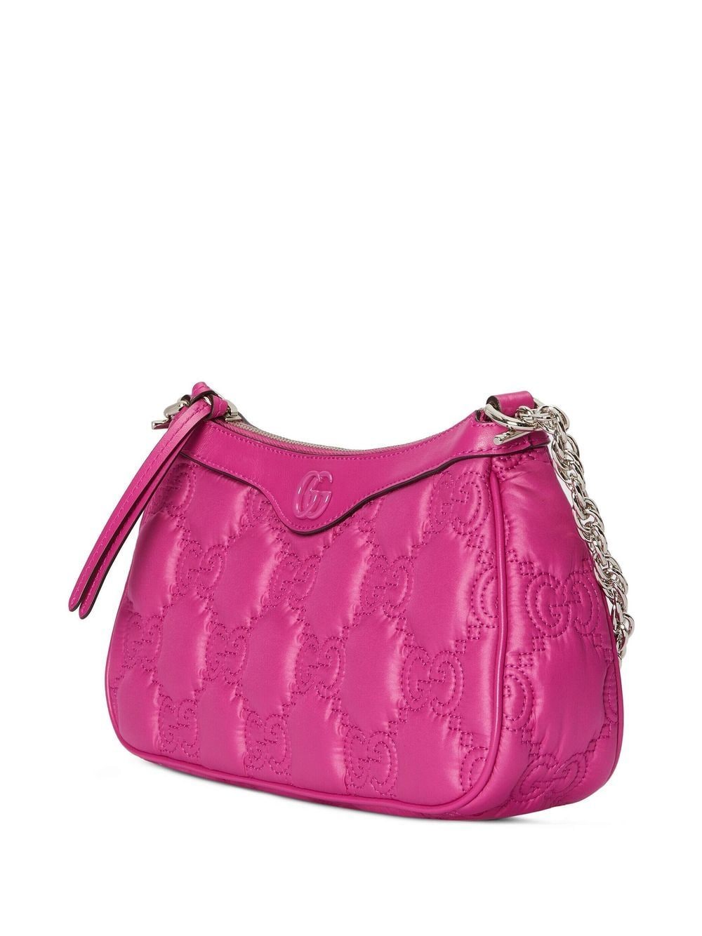 Shop Gucci Gg Matelassé Shoulder Bag In Pink