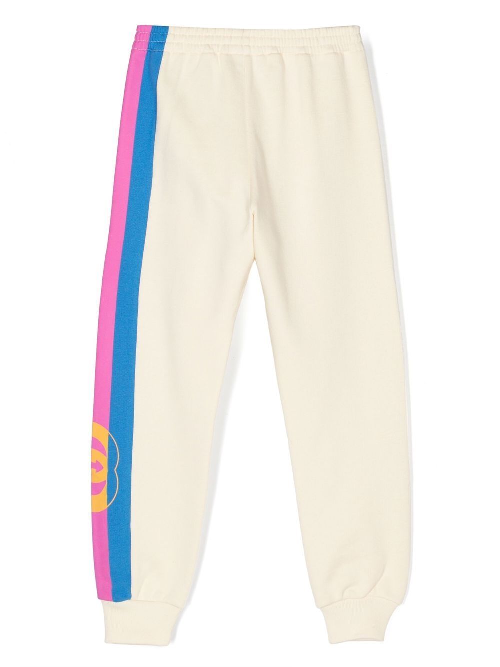 Gucci Kids side-stripe cotton joggers - White