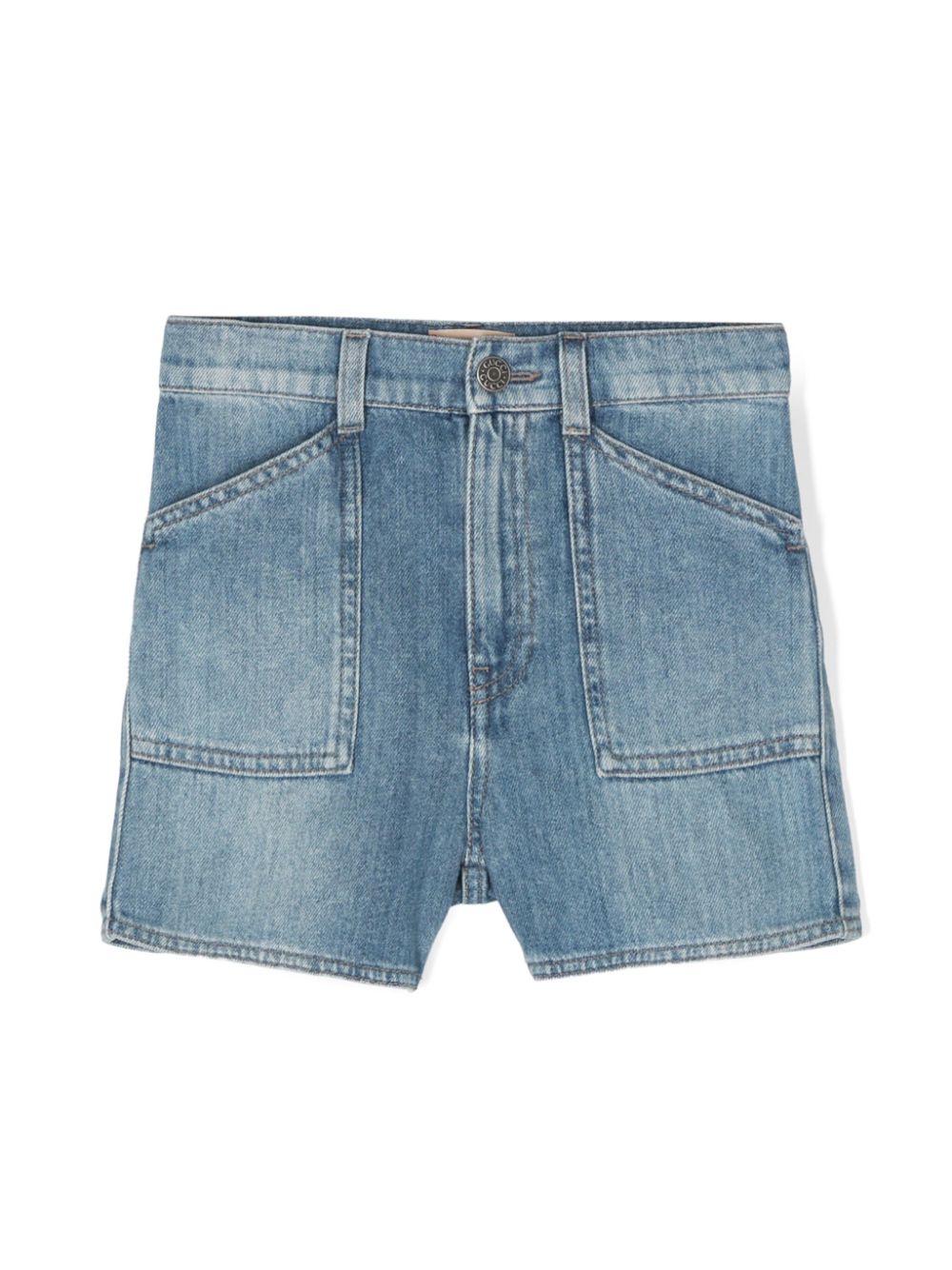 Gucci Kids logo-embroidered shorts - Blue