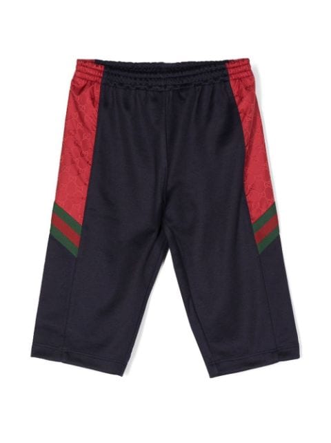 Gucci Kids Web-stripe track shorts