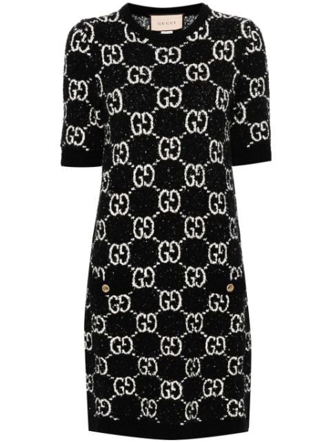 Gucci GG-jacquard short-sleeve dress