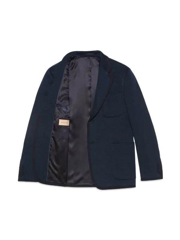 Gucci GG-jacquard single-breasted Blazer - Farfetch