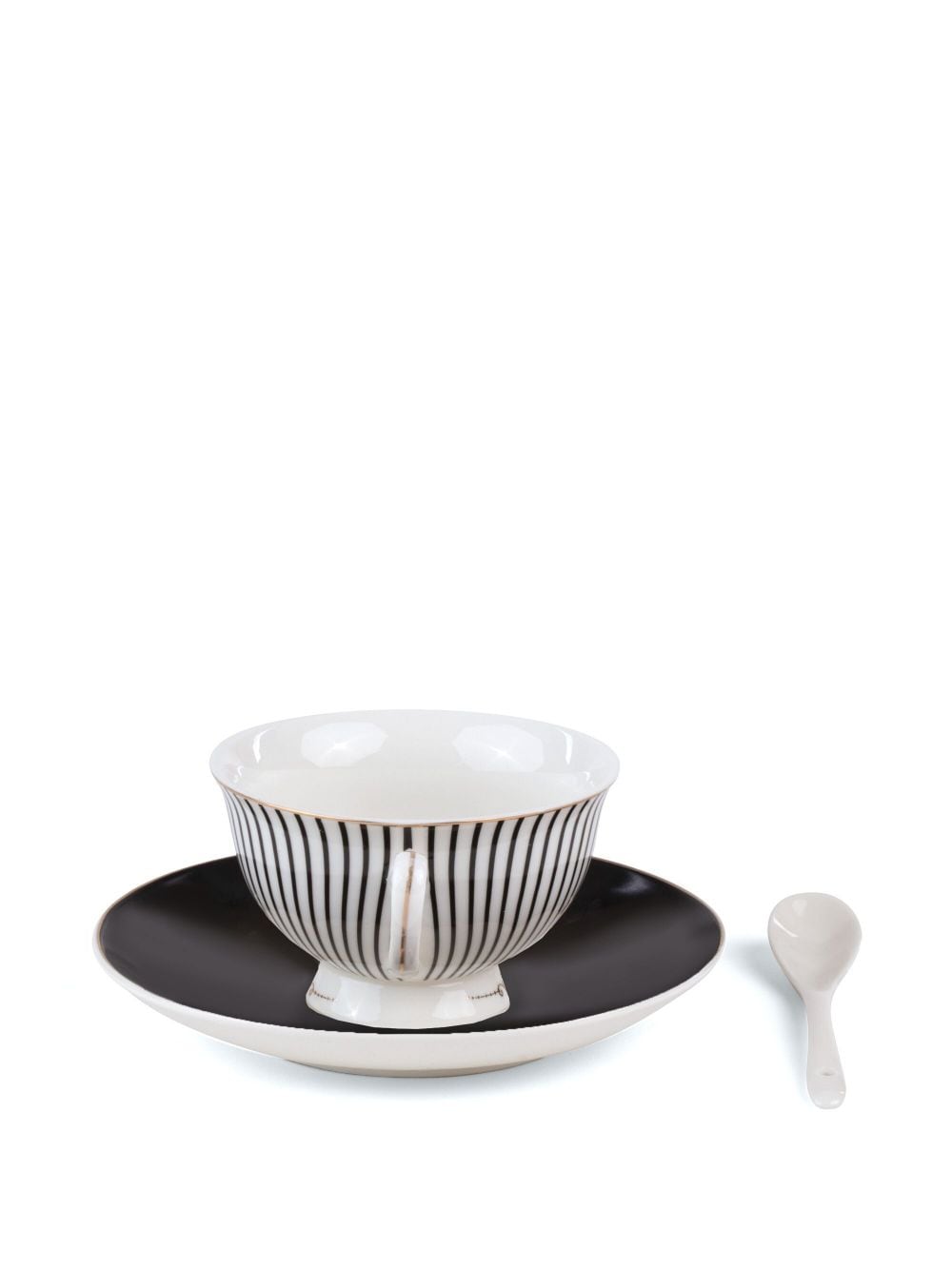 Shop Seletti Tarin Striped Tea Cup In White