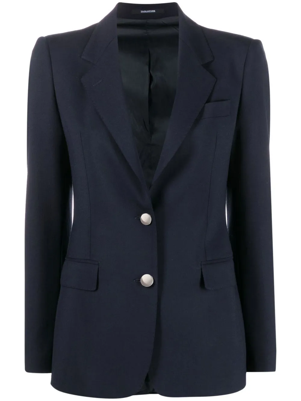 

Tagliatore navy cinched-waist blazer - Blue