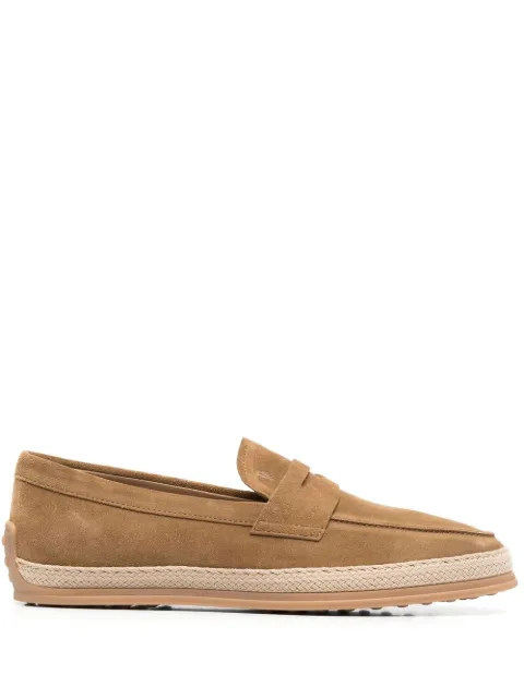 Tod's mocasines penny con puntera de almendra 